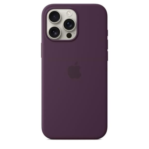 APPLE iPhone 16 Pro Max - Silikonskal med MagSafe - Plommon