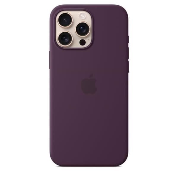 APPLE iPhone 16 Pro Max - Silikonskal med MagSafe - Plommon