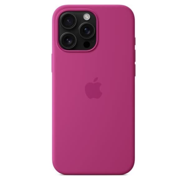 APPLE iPhone 16 Pro Max - Silikonskal med MagSafe - Fuchsia