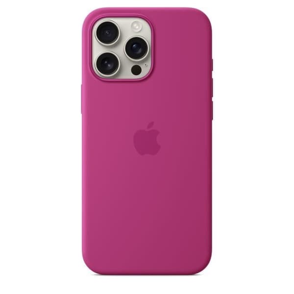 APPLE iPhone 16 Pro Max - Silikonskal med MagSafe - Fuchsia