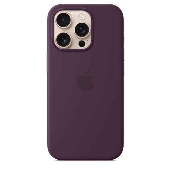 APPLE iPhone 16 Pro - Silikonecover med MagSafe - Blomme