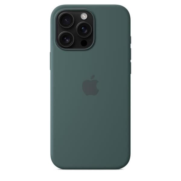 APPLE iPhone 16 Pro Max - Silikonskal med MagSafe - Lake Green