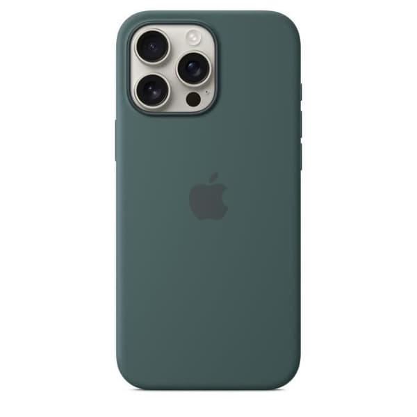 APPLE iPhone 16 Pro Max - Silikonskal med MagSafe - Lake Green