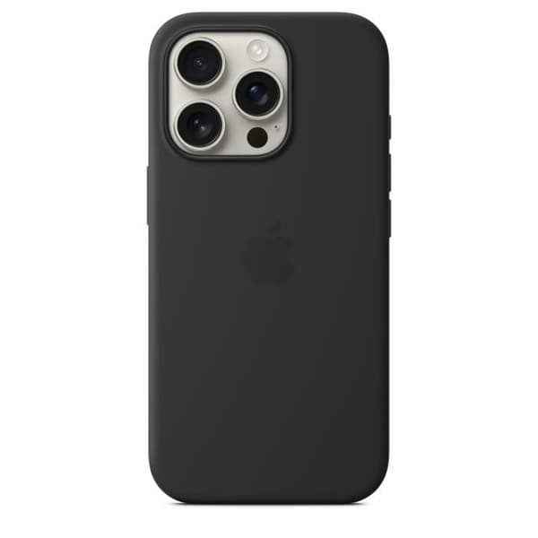 APPLE iPhone 16 Pro - Silikonecover med MagSafe - Sort