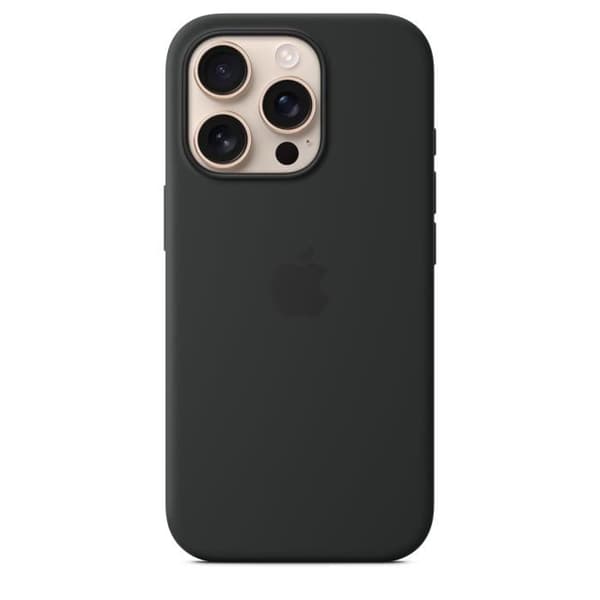APPLE iPhone 16 Pro - Silikonecover med MagSafe - Sort