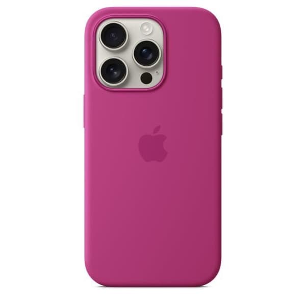 APPLE iPhone 16 Pro - Silikonskal med MagSafe - Fuchsia