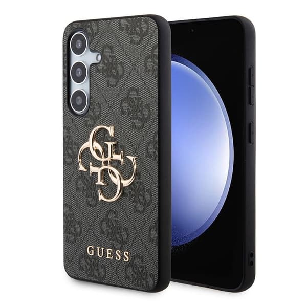 Telefonfodral - Guess - S24+ - Svart - Stötskydd - Saffianotextur