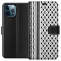 Miniatyrbilde 1 av 3: Apple iPhone 12 Pro Lommeboketui Palestinsk mønster - inspirert av tradisjonell stil keffiyeh-stoff