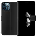 Miniatyrbilde 1 av 3: Apple iPhone 12 Pro Max Lommeboketui Keffiyeh-mønster - klassisk svart-hvit palestinsk sjal med kulturell betydning