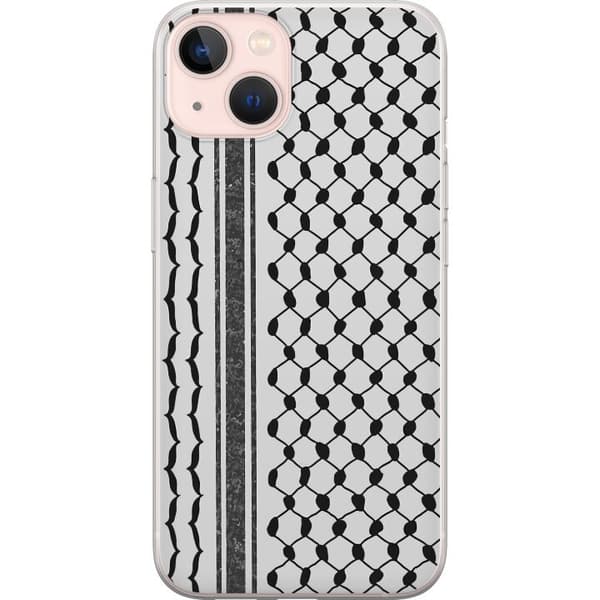 Apple iPhone 13 Gennemsigtig cover Palæstinensisk mønster - inspireret af traditionel stil keffiyeh-stof