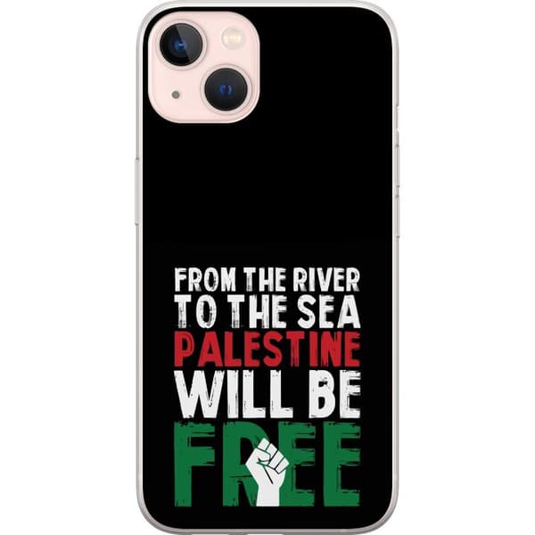 Apple iPhone 13 Gennemsigtig cover Fri Palæstina