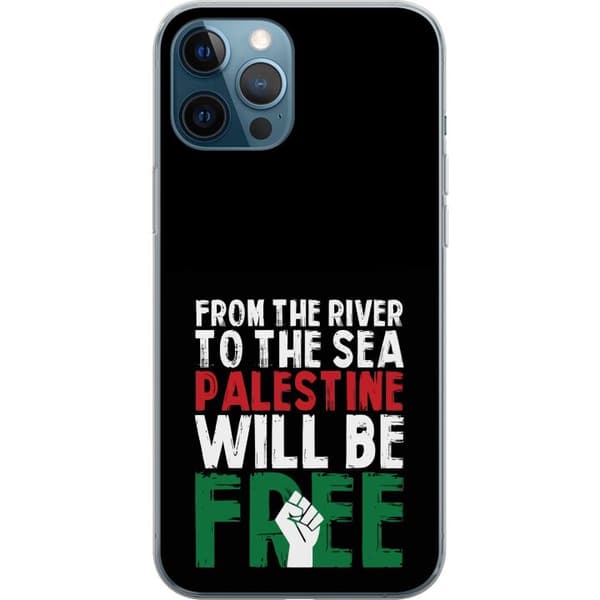Apple iPhone 12 Pro Läpinäkyvä kuori Vapauta Palestiina