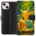 Miniatyrbillede 1 af 3: Apple iPhone 13 mini Tegnebogsetui Pixelmonster spillestil - farverig design til retro-elskende gamere