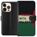Miniatyrbillede 1 af 3: Apple iPhone 14 Pro Tegnebogsetui Stå sammen med Palæstina - solidaritetsdesign med en stærk besked