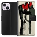 Miniatyrbilde 1 av 3: Apple iPhone 14 Plus Lommeboketui Hand knyttet i Palestinas farger - kraftig symbol for frihetsbevegelsen