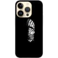 Miniatyrbillede 1 af 3: Apple iPhone 14 Pro Gennemsigtig cover Keffiyeh-mønster - klassisk sort-hvid palæstinensisk tørklæde med kulturel betydning