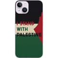 Miniatyrbilde 1 av 3: Apple iPhone 15 Plus Gjennomsiktig deksel Stå opp for Palestina - solidaritetsdesign med en sterk melding