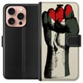 Miniatyrbild 1 av 3: Apple iPhone 16 Pro Plånboksfodral Hand knuten i Palestinas färger – kraftfull symbol för frihetsrörelsen