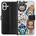 Pikkukuva 1 / 3: Apple iPhone 16 Plus Lompakkokotelo Labubu hahmokokoelma - Pop Mart Labubu The Monsters väriluulisessa muotoilussa