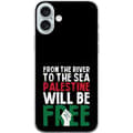 Miniatyrbillede 1 af 3: Apple iPhone 16 Plus Gennemsigtig cover Fri Palæstina
