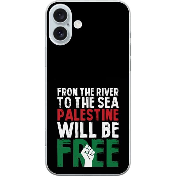Apple iPhone 16 Plus Gennemsigtig cover Fri Palæstina