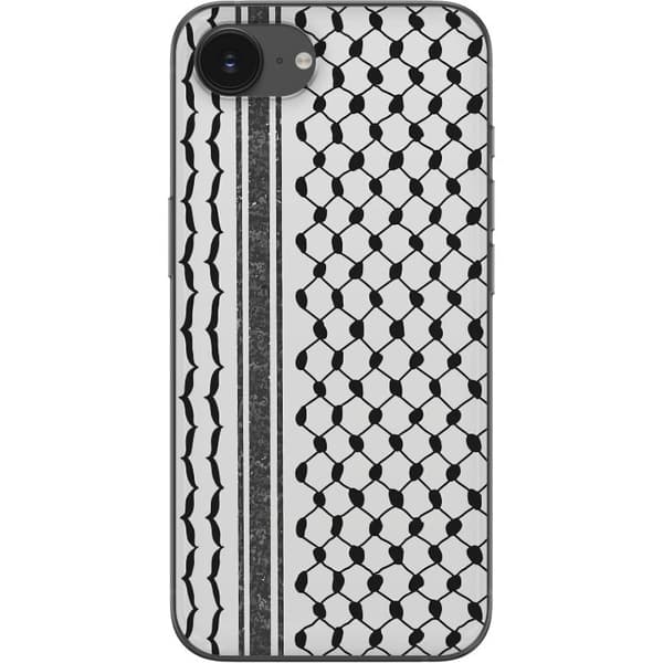 Apple iPhone 16e Läpinäkyvä kuori Palestiinalainen kuvio - perinteiseen tyyliin inspiroima keffiyeh-kangas