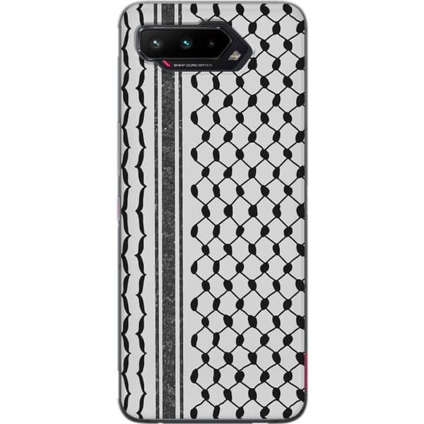 Asus ROG Phone 5 Gennemsigtig cover Palæstinensisk mønster - inspireret af traditionel stil keffiyeh-stof