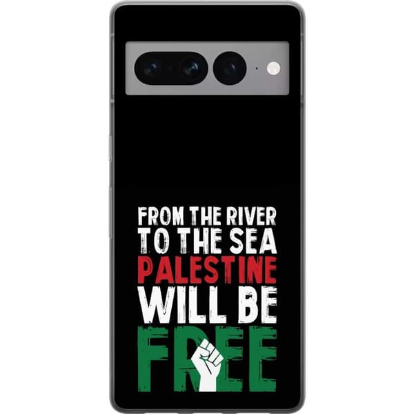 Google Pixel 7 Pro Läpinäkyvä kuori Vapauta Palestiina