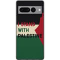 Pikkukuva 1 / 3: Google Pixel 7 Pro Läpinäkyvä kuori Pysähdy Palestiinan puolesta - solidaarisuussuunnittelu vahvalla viestillä
