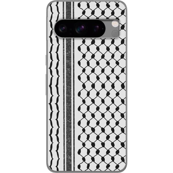 Google Pixel 8 Pro Gennemsigtig cover Palæstinensisk mønster - inspireret af traditionel stil keffiyeh-stof