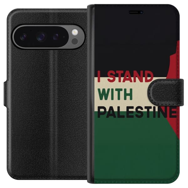 Google Pixel 9 Pro XL Tegnebogsetui Stå sammen med Palæstina - solidaritetsdesign med en stærk besked