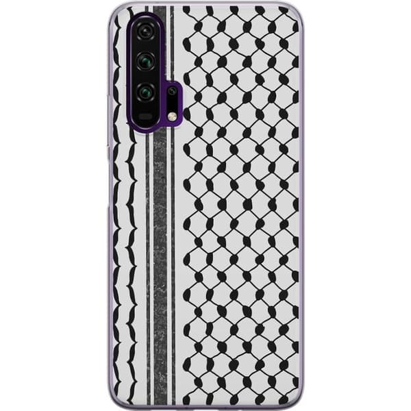 Honor 20 Pro Gennemsigtig cover Palæstinensisk mønster - inspireret af traditionel stil keffiyeh-stof