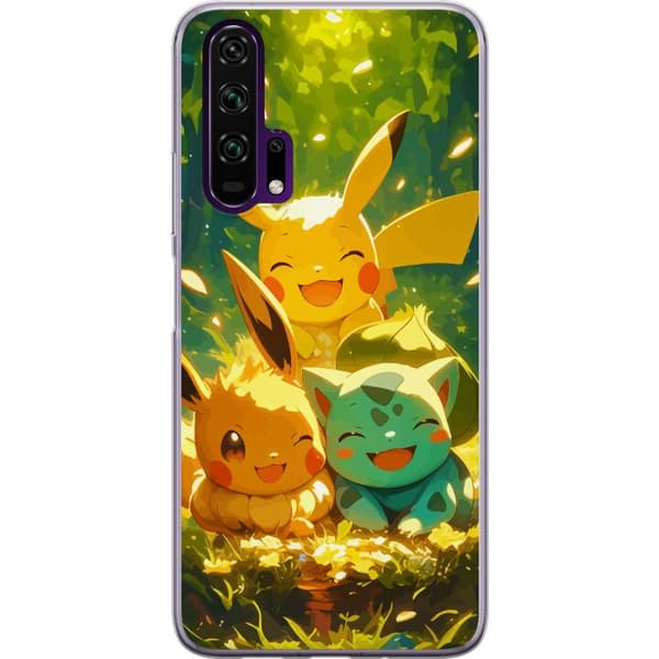 Honor 20 Pro  Läpinäkyvä kuori Pixelmonster pelityyli - värikäs muotoilu retroa rakastaville pelaajille