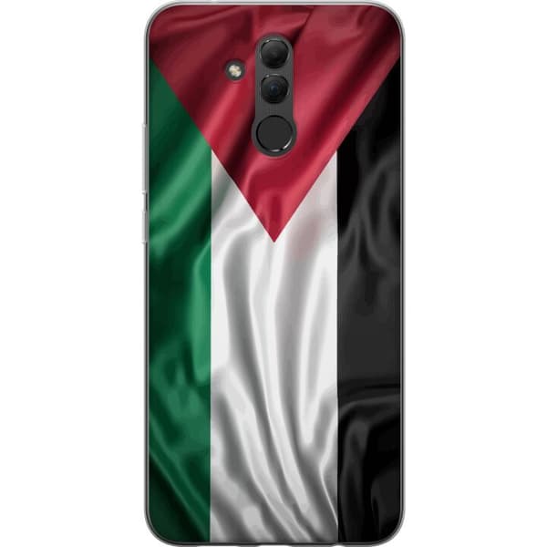 Huawei Mate 20 lite Gennemsigtig cover Palestinaflaget – ikonisk frihedssymbol i rød, sort, hvid og grøn
