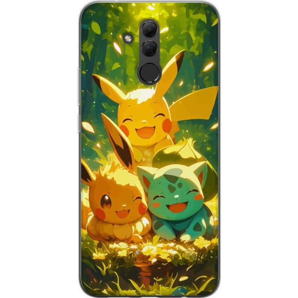 Huawei Mate 20 lite Gennemsigtig cover Pixelmonster spillestil - farverig design til retro-elskende gamere