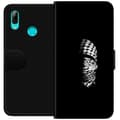Miniatyrbillede 1 af 3: Huawei P smart 2019 Tegnebogsetui Keffiyeh-mønster - klassisk sort-hvid palæstinensisk tørklæde med kulturel betydning