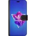 Pikkukuva 3 / 3: Huawei Mate 20 Pro Lompakkokotelo Adidas-inspiroitunut sininen muotoilu - urheilullinen motiivi retro-vibeillä sinisissä sävyissä