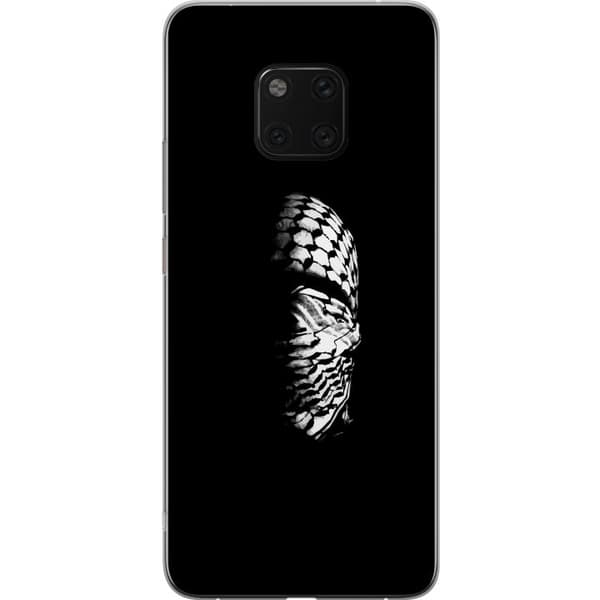 Huawei Mate 20 Pro Genomskinligt Skal Keffiyeh-mönster – klassisk svartvit palestinasjal med kulturell tyngd