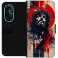 Miniatyrbild 1 av 3: Huawei nova 8 Pro Plånboksfodral Jesus med kors – kristet motiv med stark symbolik om tro och hopp