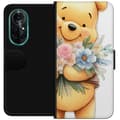 Miniatyrbilde 1 av 3: Huawei nova 8 Pro Lommeboketui Nalle Puh med blomster - klassisk barnefavoritt i en blomstrende vår miljø