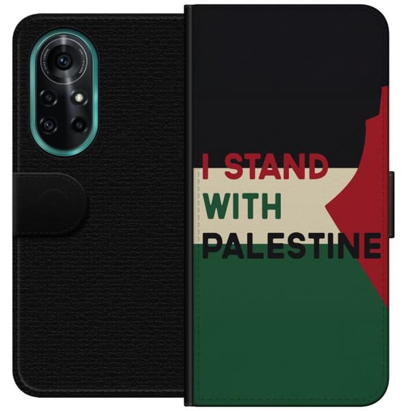 Huawei nova 8 Pro Lommeboketui Stå opp for Palestina - solidaritetsdesign med en sterk melding