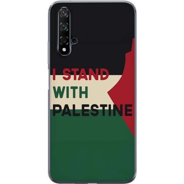 Huawei nova 5T Gjennomsiktig deksel Stå opp for Palestina - solidaritetsdesign med en sterk melding