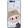 Pikkukuva 1 / 3: Huawei P10 Läpinäkyvä kuori Labubu hattuineen - Pop Mart -hahmo Mr. Butcher retrotyylillä ja luonteella