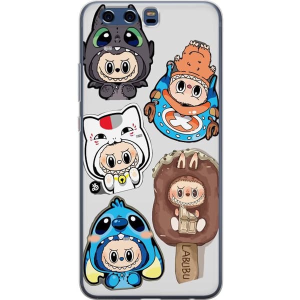 Huawei P10 Genomskinligt Skal Labubu figursamling – Pop Mart Labubu The Monsters i färgglad design