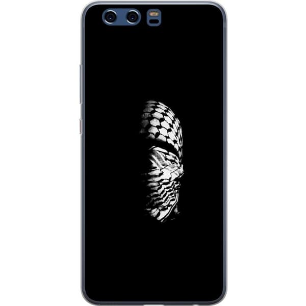 Huawei P10 Gjennomsiktig deksel Keffiyeh-mønster - klassisk svart-hvit palestinsk sjal med kulturell betydning