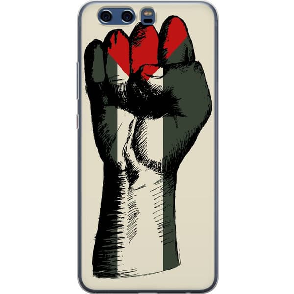 Huawei P10 Gennemsigtig cover Hånd bundet i Palæstinas farver - kraftfuldt symbol for frihedsbevægelsen