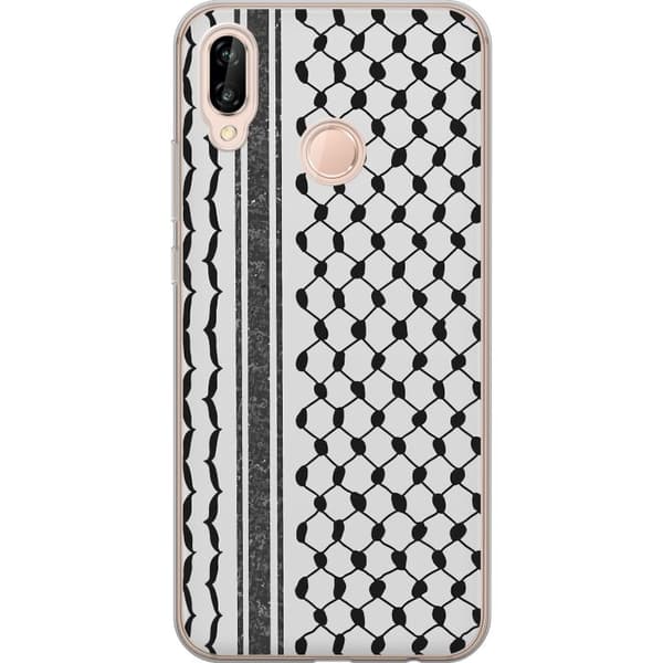 Huawei P20 lite Gennemsigtig cover Palæstinensisk mønster - inspireret af traditionel stil keffiyeh-stof