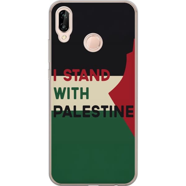 Huawei P20 lite Gennemsigtig cover Stå sammen med Palæstina - solidaritetsdesign med en stærk besked