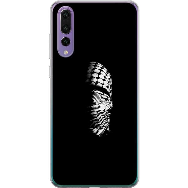 Huawei P20 Pro Genomskinligt Skal Keffiyeh-mönster – klassisk svartvit palestinasjal med kulturell tyngd