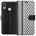 Miniatyrbillede 1 af 3: Huawei P20 lite Tegnebogsetui Palæstinensisk mønster - inspireret af traditionel stil keffiyeh-stof